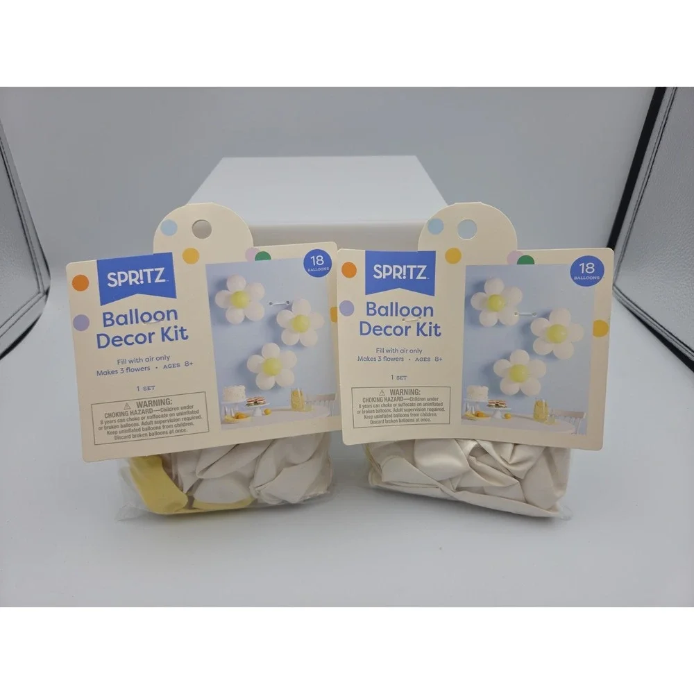 Target 2 Pack 3ct Latex Balloon Daisy Flowers Spritz™ Decor Accent Spring